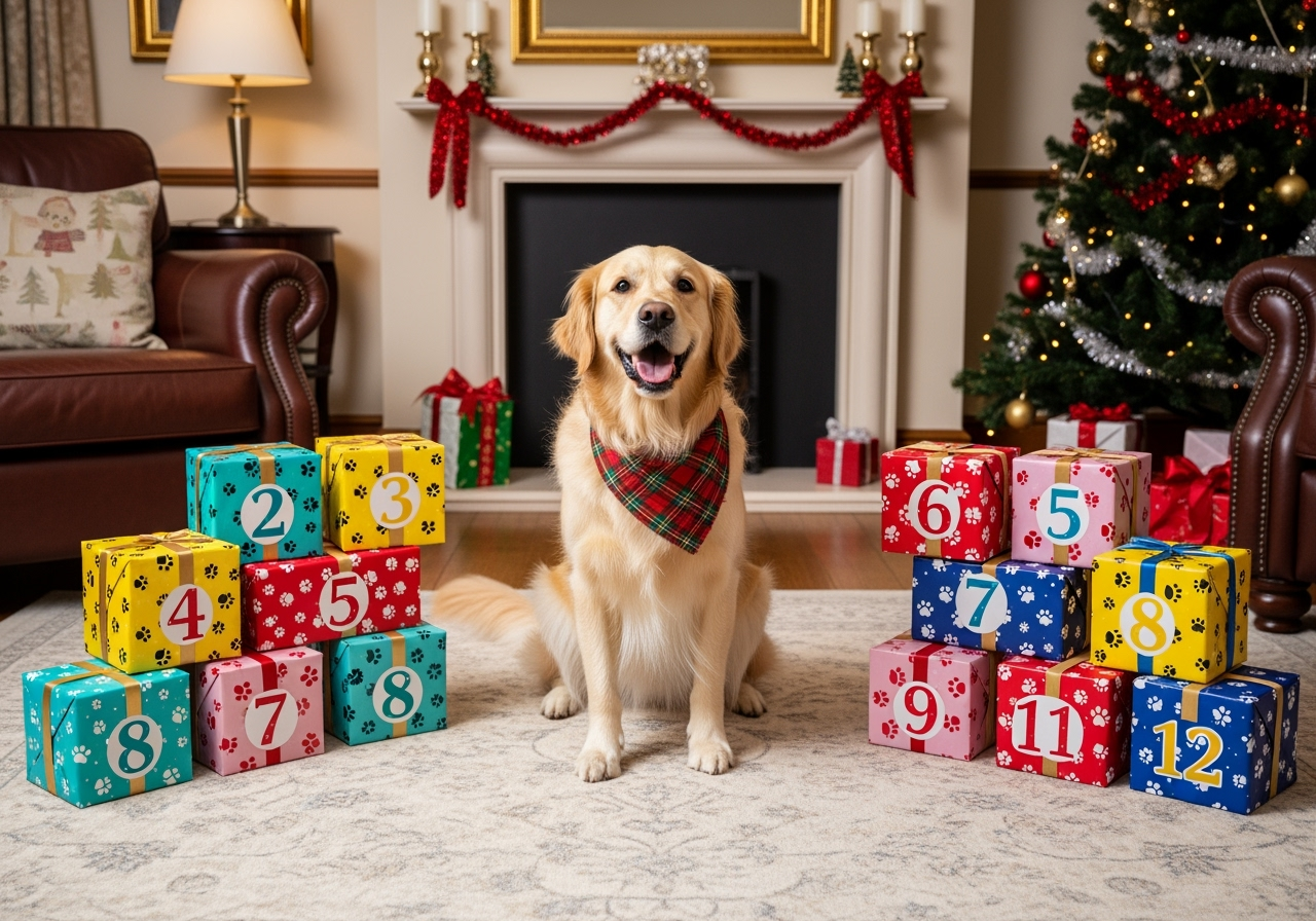 A Christmas Gifts Countdown for Your Dog : 12 Days of Dogmas