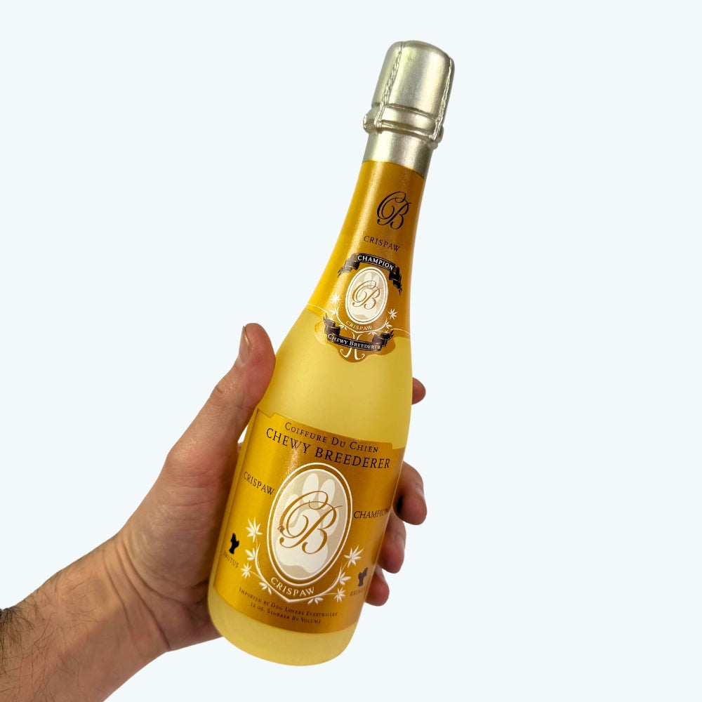 Crispaw Champagne Bottle Dog Toy