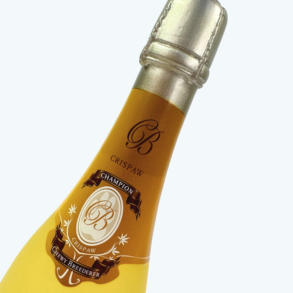 Crispaw Champagne Bottle Dog Toy