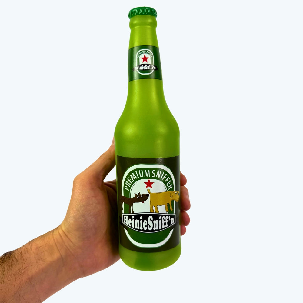 Heinie Sniffn Beer Bottle Dog Toy