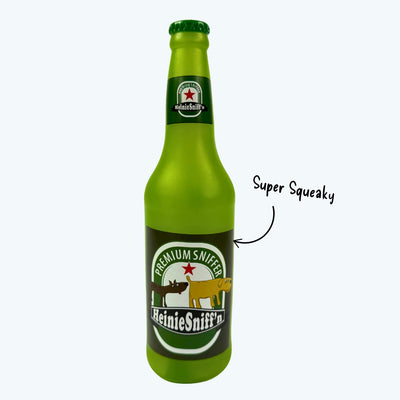 Heinie Sniffn Beer Bottle Dog Toy