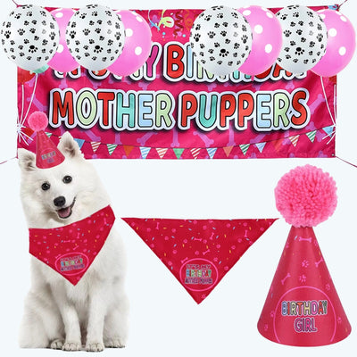 It’s My Birthday Mother Puppers Party Set – Blue or Pink