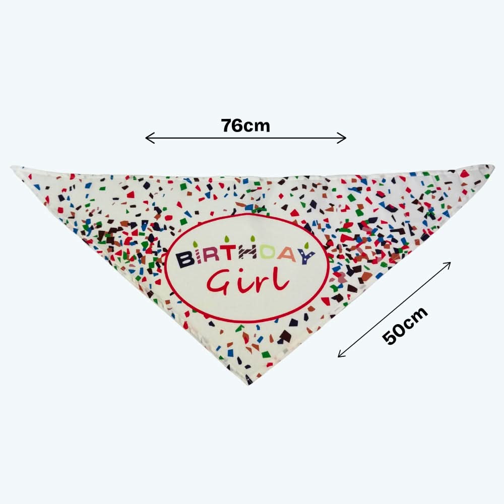 Dog Birthday Bandana Girls