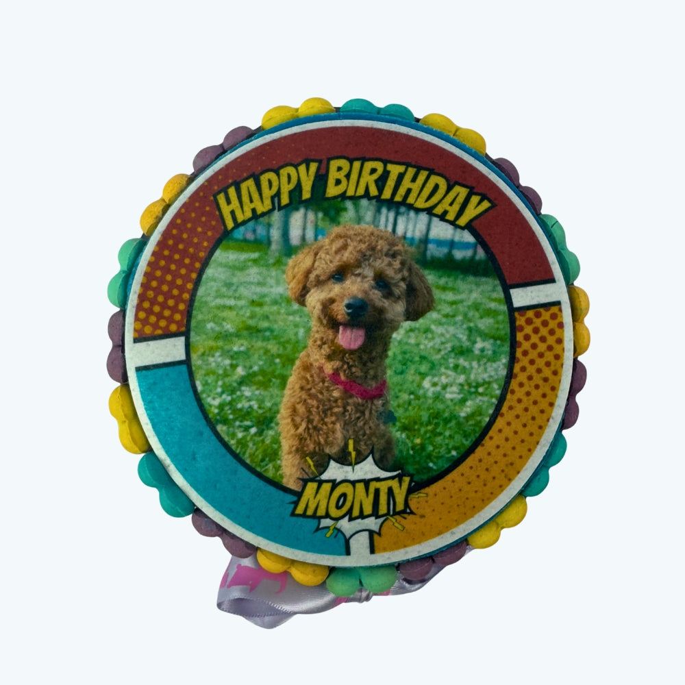 Paw! Pow! Party! - Personalised Dog Picture Cake & Card