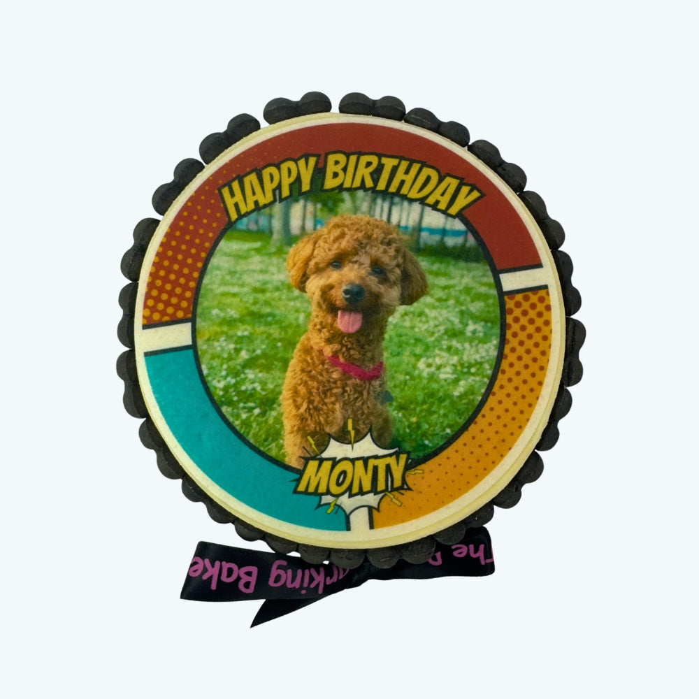 Paw! Pow! Party! - Personalised Dog Picture Cake & Card