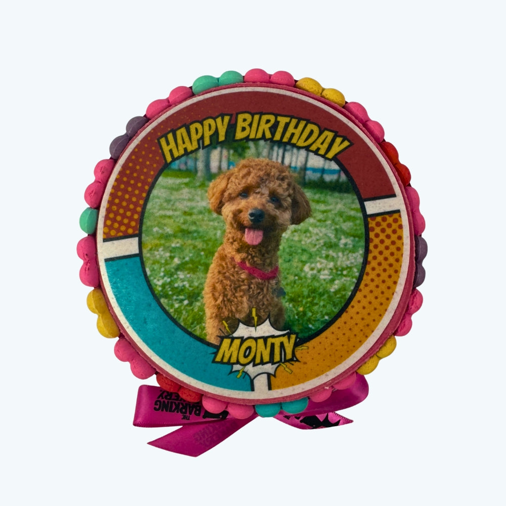 Paw! Pow! Party! - Personalised Dog Picture Cake & Card