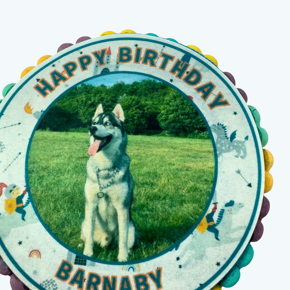 Pawty Prince Personalised Birthday Cake