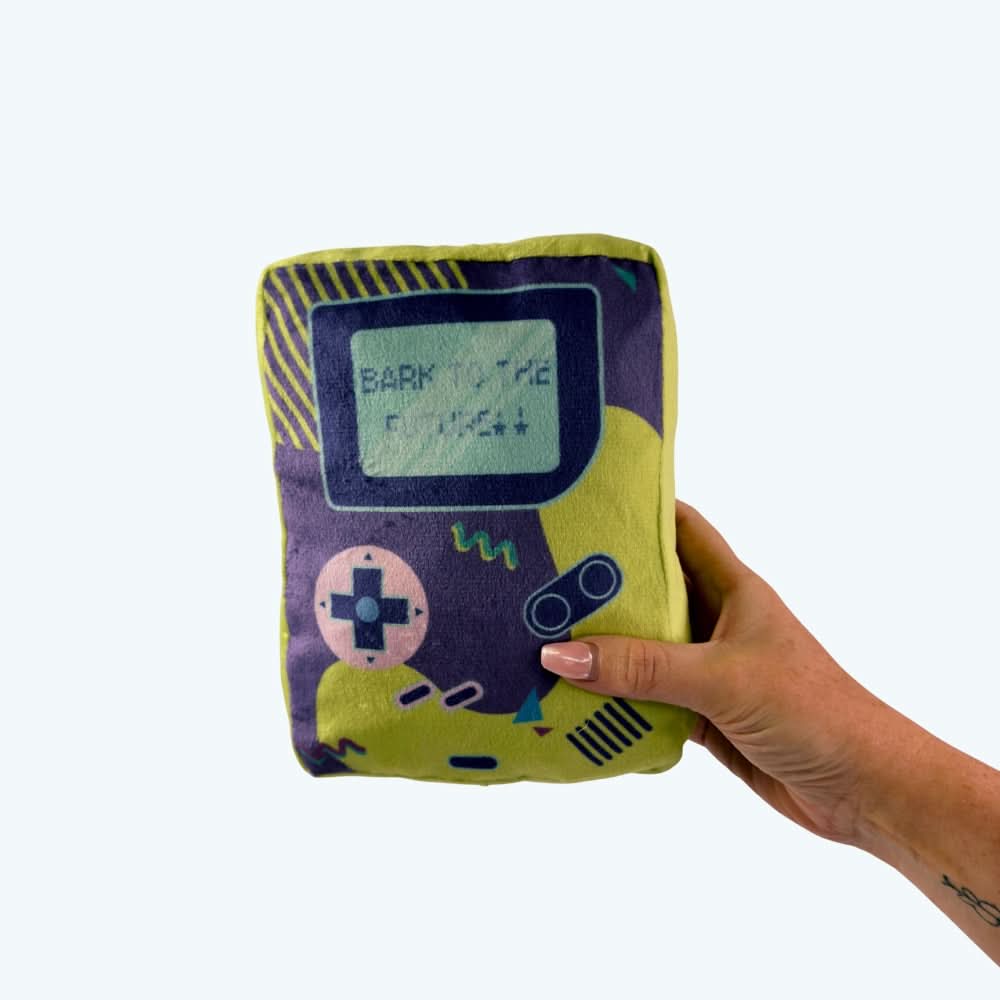 Bark To The Future Game Console Plush Crinkly Dog Toy
