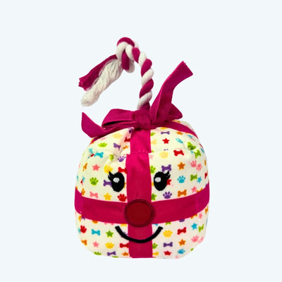 Present Tug Dog Birthday Toy