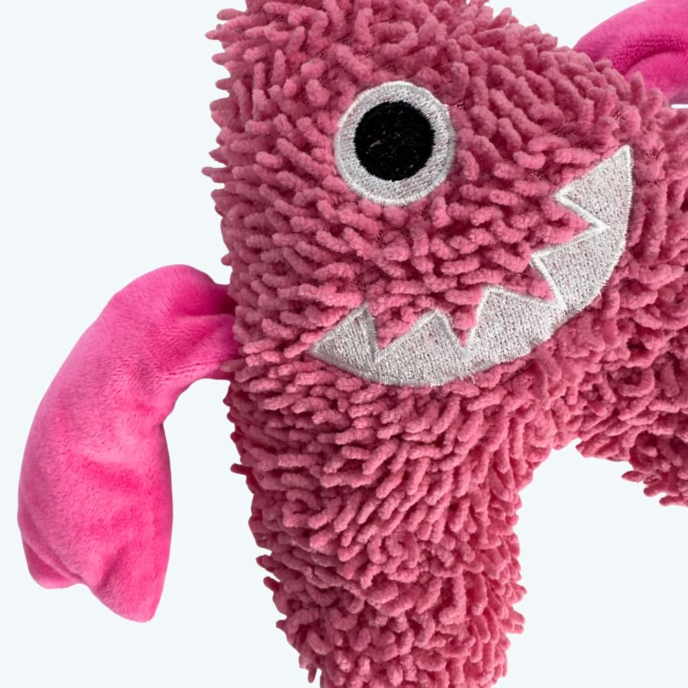 Bobble Monster Soft Plush Squeaky Dog Toy