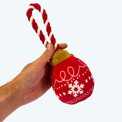 Christmas Bauble Rope Dog Toy