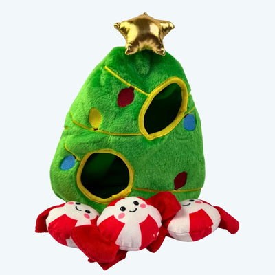 Christmas Tree Hide and Seek Plush Dog Toy