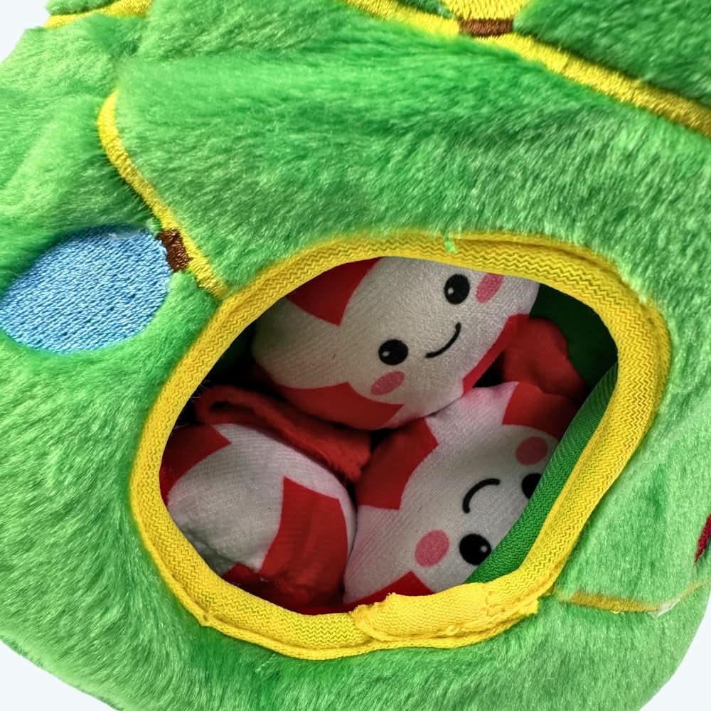 Christmas Tree Hide and Seek Plush Dog Toy