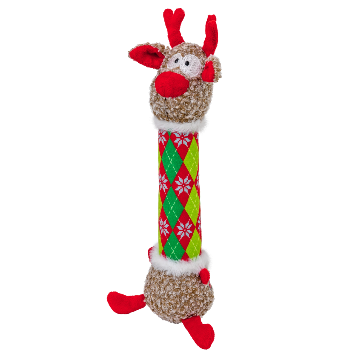 KONG Holiday Shakers™ Luvs Argyle Reindeer