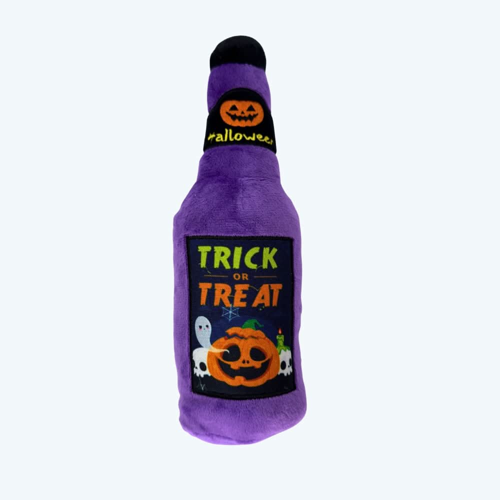 Halloween Trick or Treat Plush Bottle Dog Toy