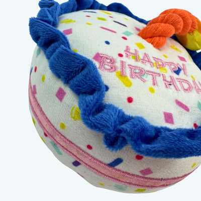 Happy Birthday Candle Plush Dog Toy