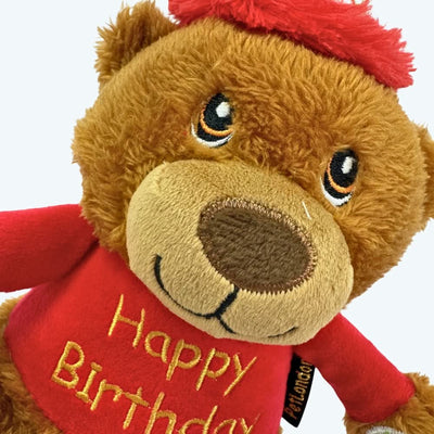 Happy Birthday Bear Dog Toy