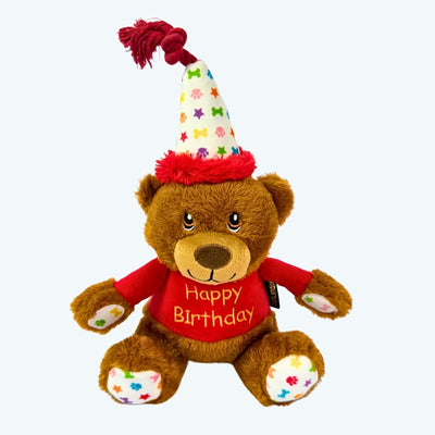 Happy Birthday Bear Dog Toy