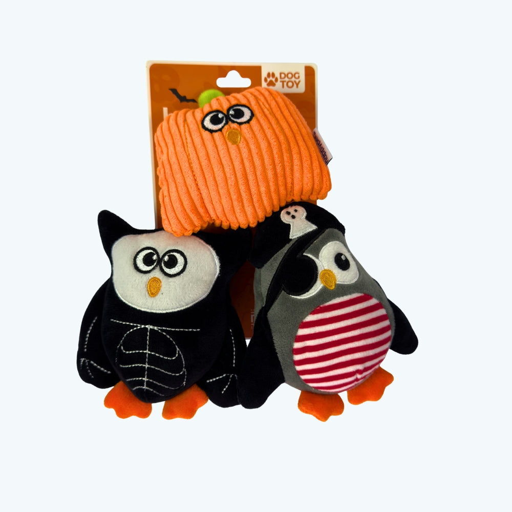 Happy Halloween Dog Toy Trio