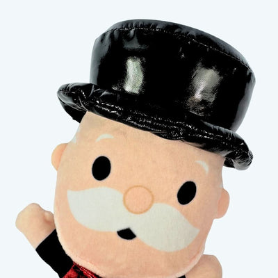 Mr Money Bags Monopoly Crinkle Plush Dog Toy