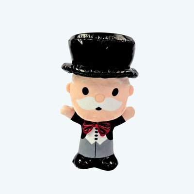 Mr Money Bags Monopoly Crinkle Plush Dog Toy