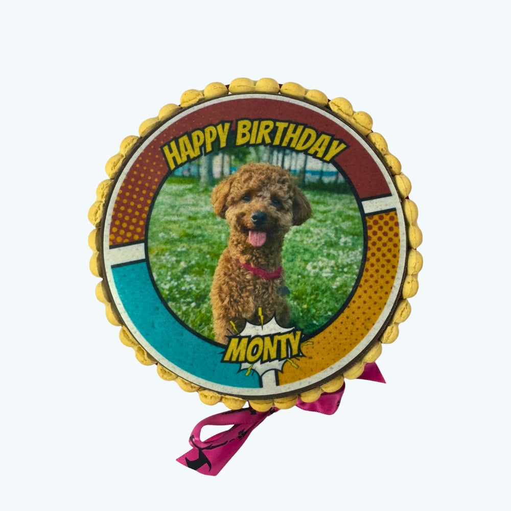 Paw! Pow! Party! - Personalised Dog Picture Cake & Card