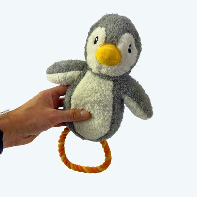 Pebble the Festive Penguin Rope Dog Toy