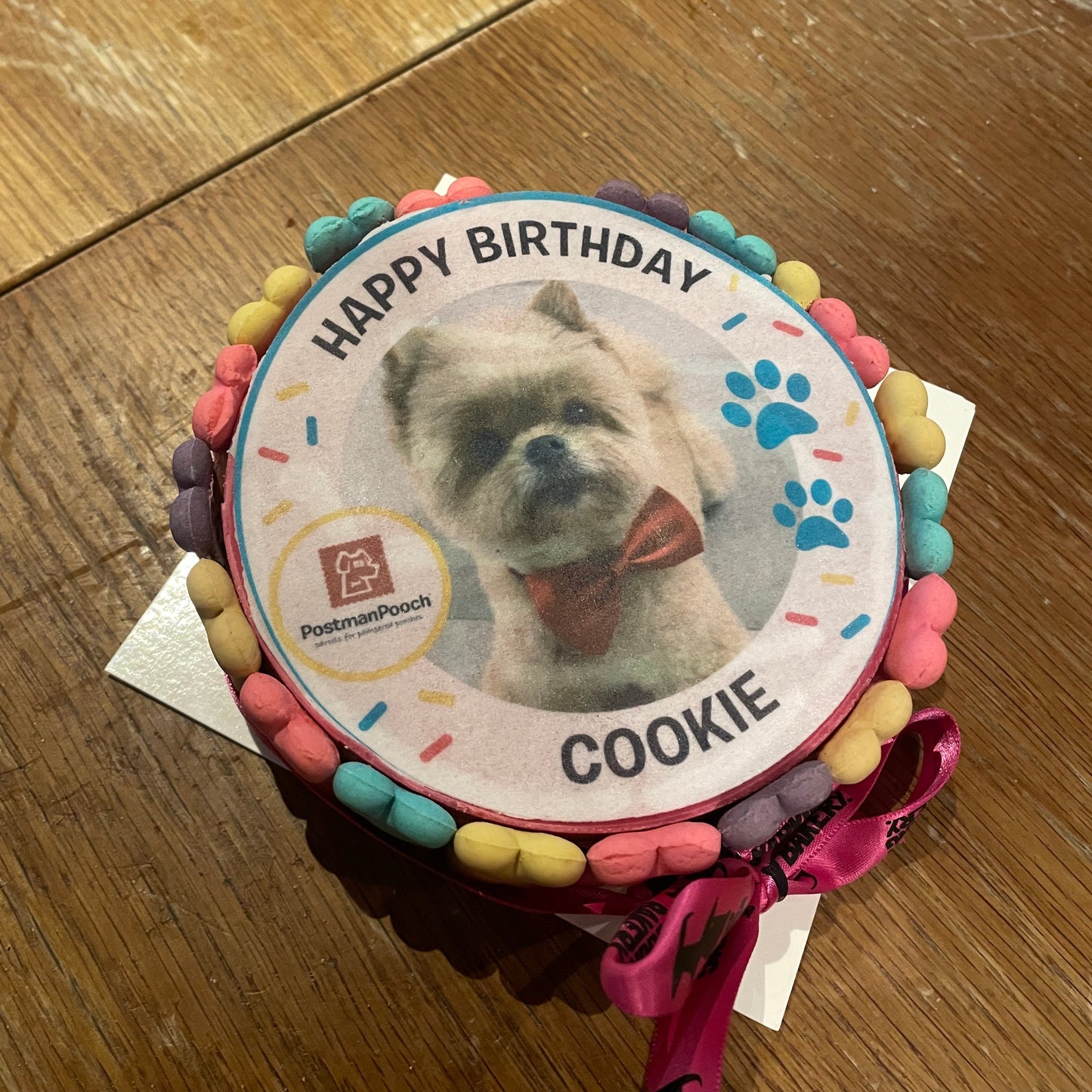 Personalised Dog Picture Birthday Cake & Card