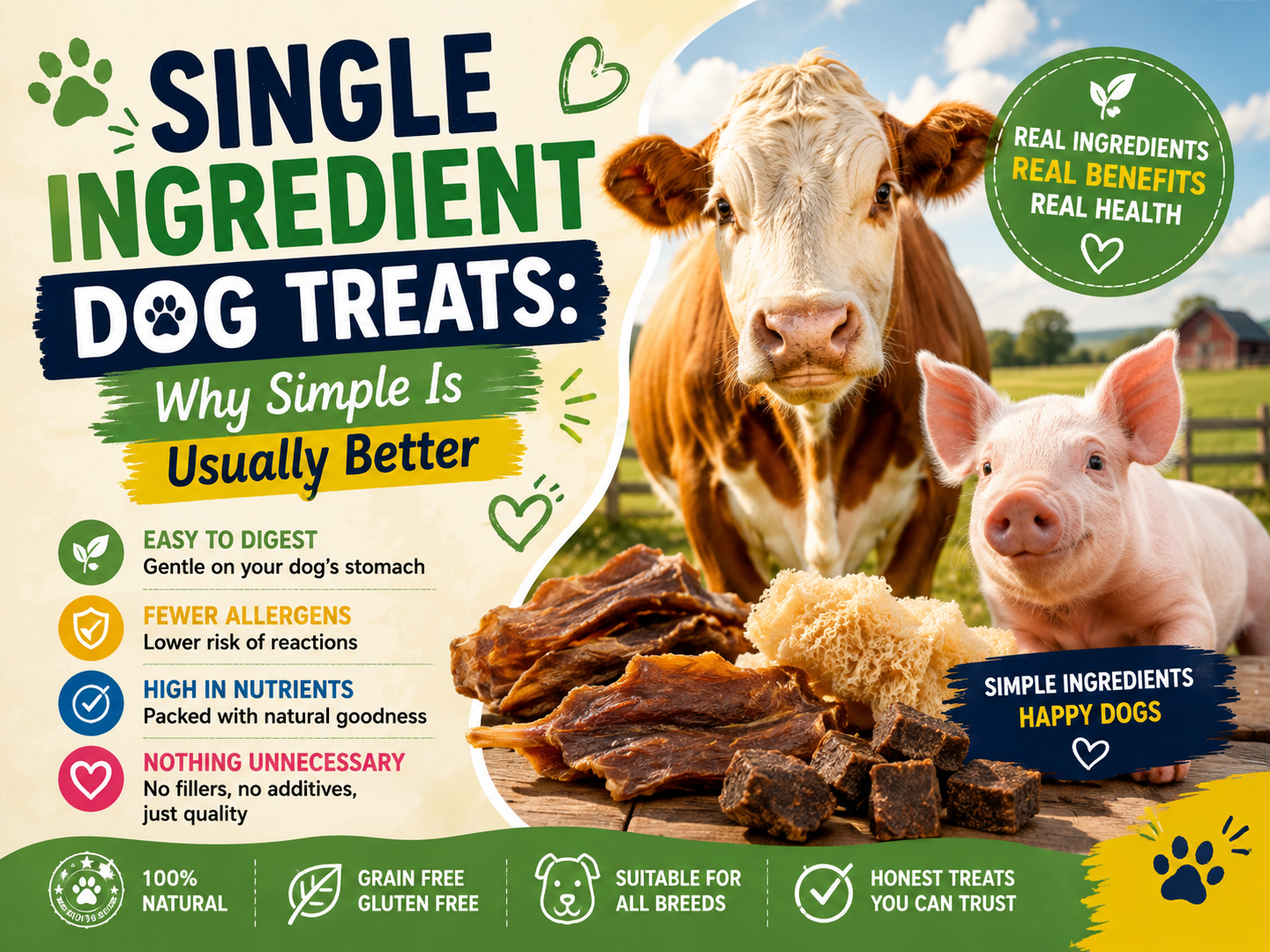 Single Ingredient Dog Treats: Why Simple Is Usually Better