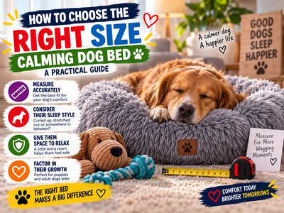 How to Choose the Right Size Calming Dog Bed: A Practical Guide