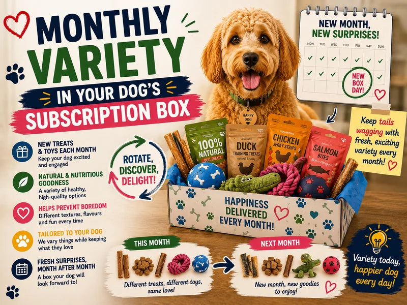 Monthly Variety in Your Dog's Subscription Box