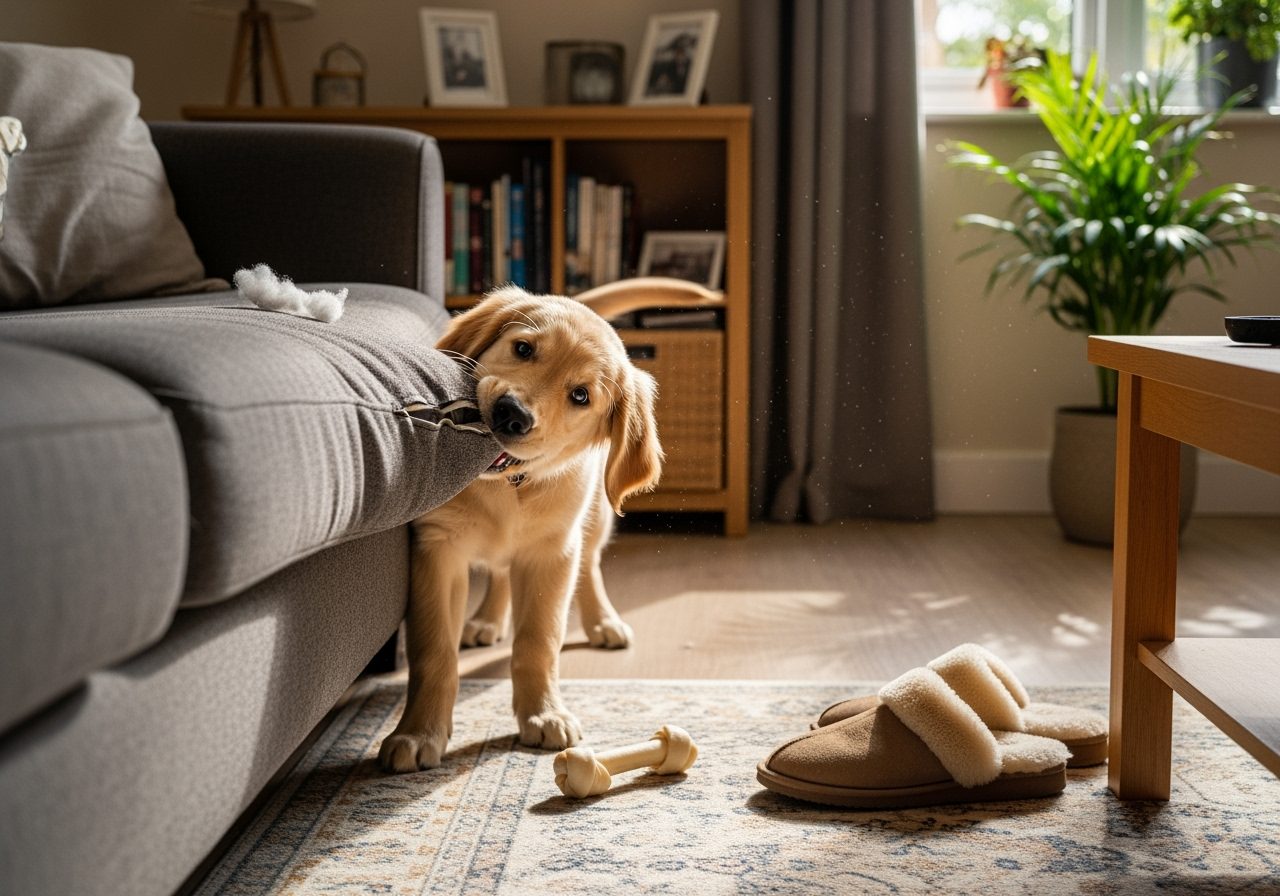 From Slippers to Sofa Legs: Solving Your Dog’s Chewing Habit Naturally