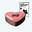 Small Pink Heart Dog Cake & Birthday Card