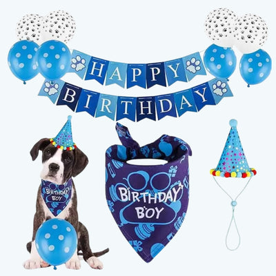 Dog Birthday Party Decorations - Blue