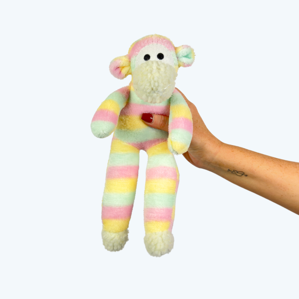 Sock Monkey Dog Toy