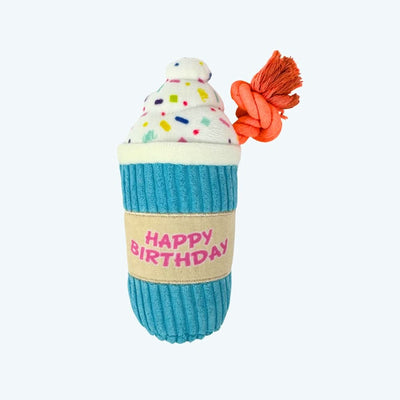 Happy Birthday Milkshake Dog Toy