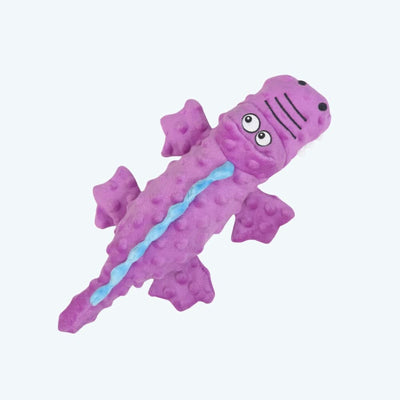 Crinkly Pink Crocodile Dog Toy