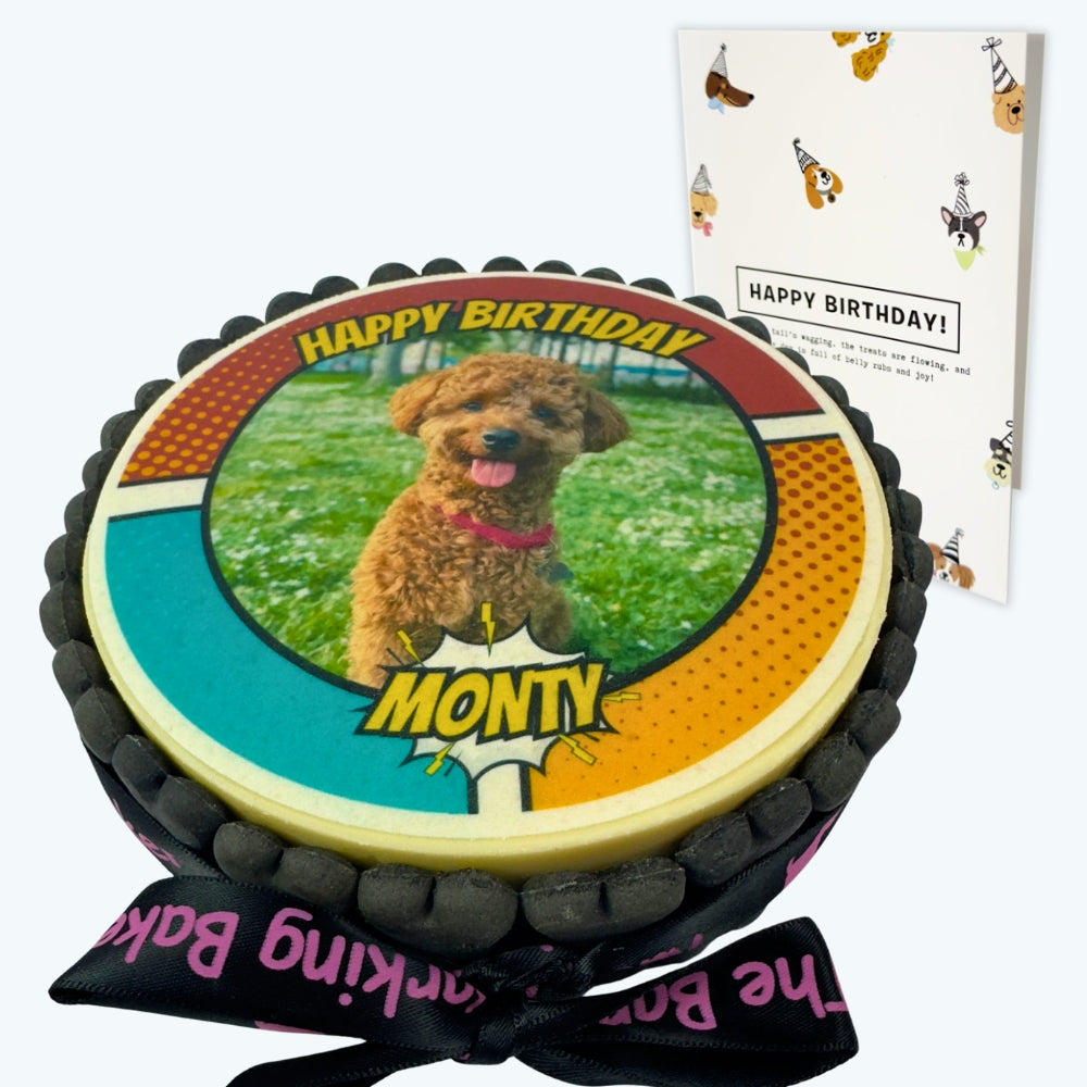 Personalised Dog Picture Cake & Card