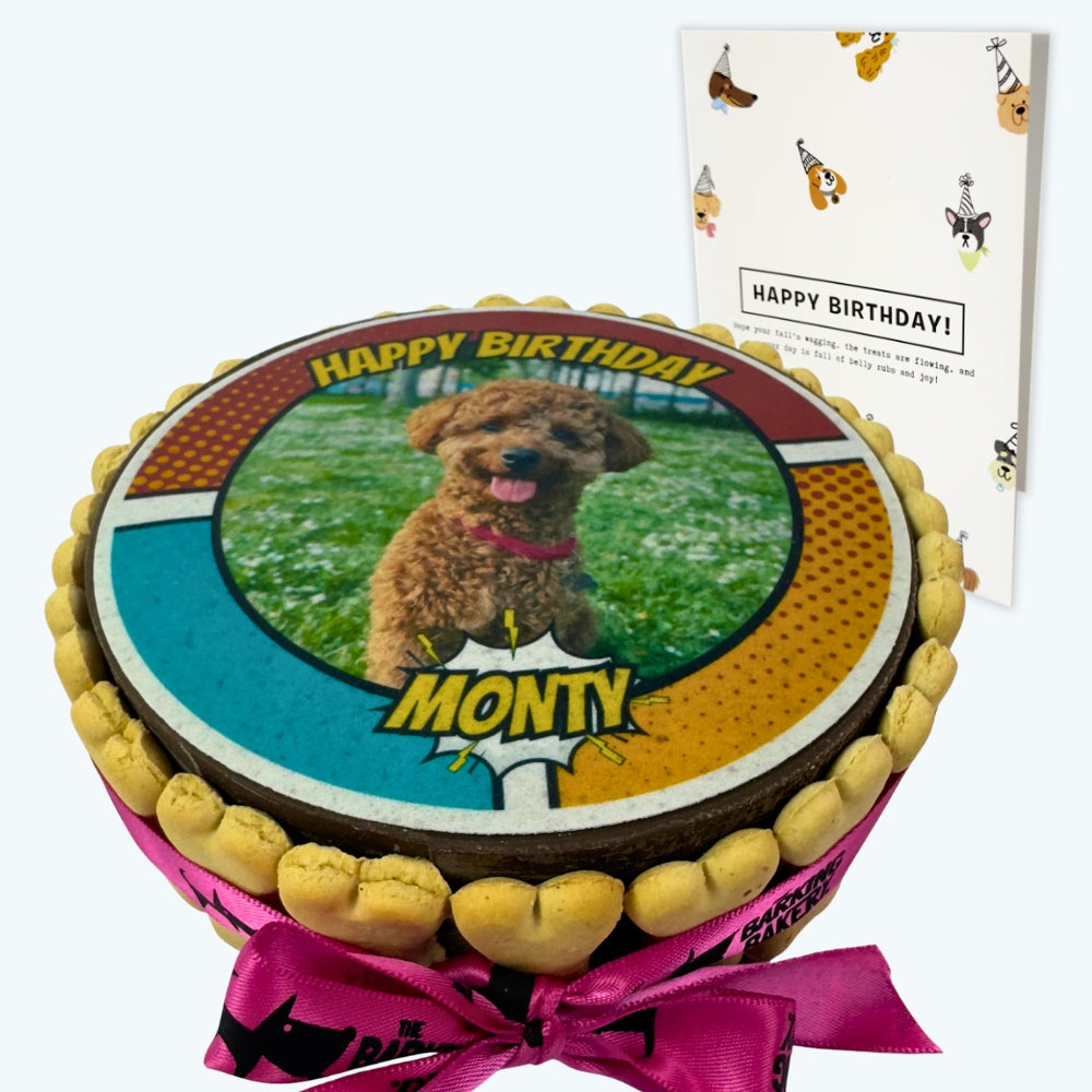 Personalised Dog Picture Cake & Card