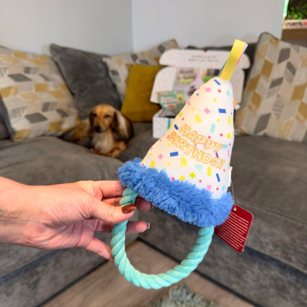 Happy Birthday Hat Rope Toy