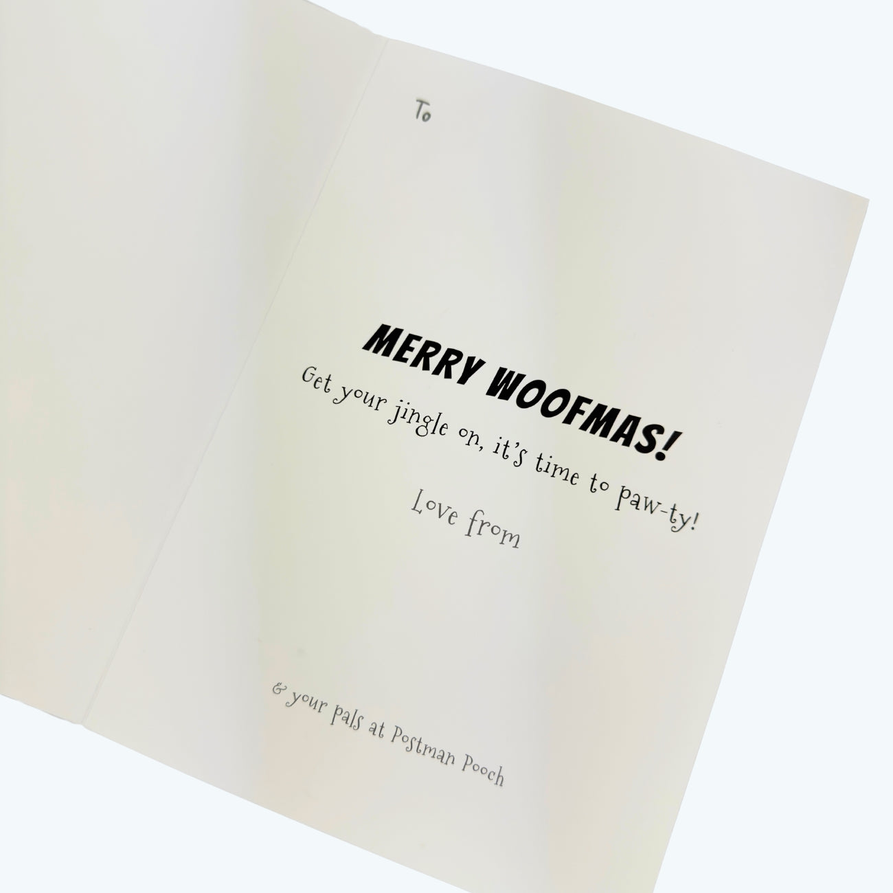 Dog Christmas Card by Postman Pooch