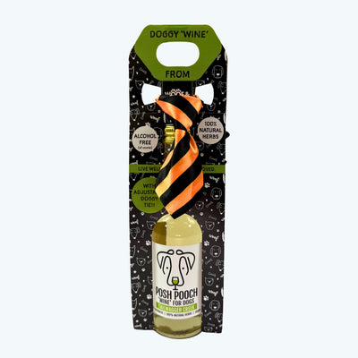 Posh Pooch Wine & Tie Set