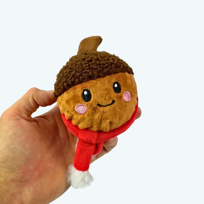 Christmas Chestnut Squeaker Ball Dog Toy