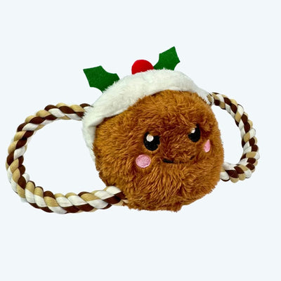 Christmas Pudding Tug of War Rope Dog Toy