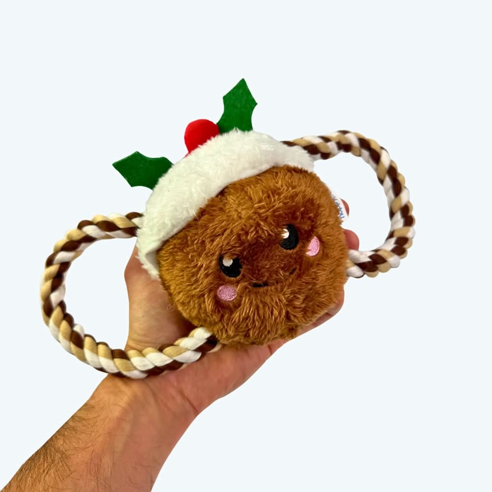 Christmas Pudding Tug of War Rope Dog Toy