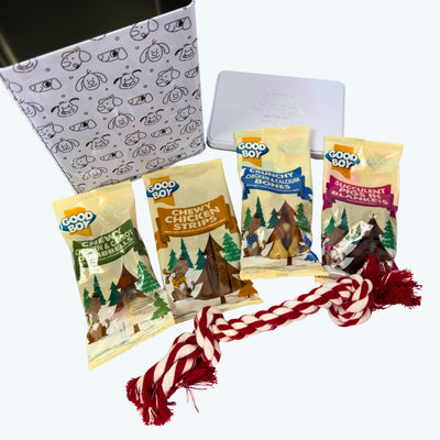 Christmas Real Meat Gift Tin for Dogs