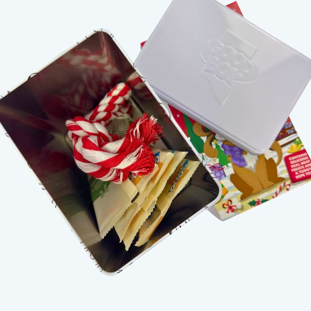 Christmas Real Meat Gift Tin for Dogs
