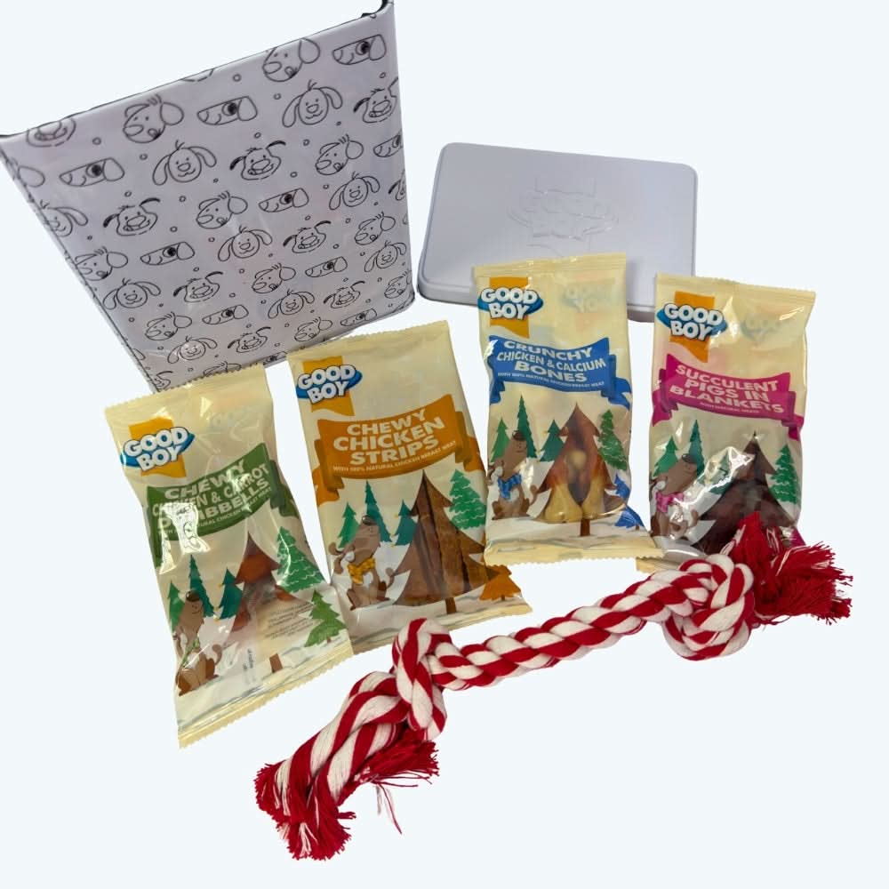 Christmas Real Meat Gift Tin for Dogs