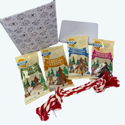 Christmas Real Meat Gift Tin for Dogs