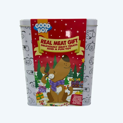 Christmas Real Meat Gift Tin for Dogs